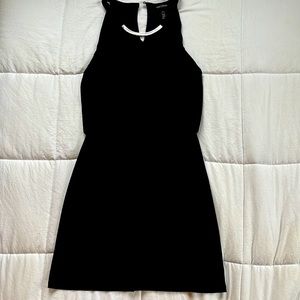 black dress with silver detailing